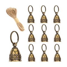 10pcs Copper Antique Bells, Wind Chimes for Home, Door Bells or Decoration Bells for Wedding Decorations, Christmas