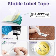 1 Pc D30   Sticker Thermal Label Printer - Portable, Rechargeable & Easy to Use,Available for Home Use