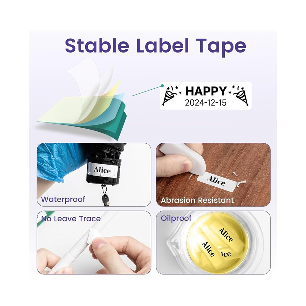 1 Pc D30 Sticker Thermal Label Printer - Portable, Rechargeable & Easy To Use,Available For Home Use 6033198734963