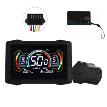 H7C E-Bike NFC LCD Display Meter 24V/36V/48V/60V/72V Type C Electric Scooter LCD Color Meter UART NFC Speedometer SM6PIN
