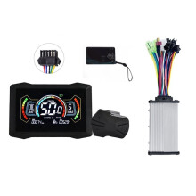 H7C E-Bike NFC LCD Display Meter+36V/48V 350W Motor UART Type C Electric Scooter LCD Color Meter NFC Speedometer SM5PIN