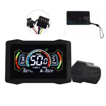 H7C E-Bike NFC LCD Display 24V/36V/48V/60V/72V Type C Electric Scooter LCD Color Meter UART NFC Speedometer SM5+2PIN