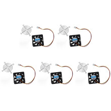 5 Pcs 60mm x 60mm x 15mm 3 Pins Cooling Fan W Metal Finger Guards