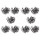 1000X Motherboard Nylon Hex Standoff Threaded Spacer M3 Thread 6+6mm Black 1