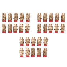 30Pcs 1/2 Inch Adjustable Sprinkler Middle Distance Sprinkler Brass Nozzle Garden Lawn Irrigation Watering Fittings