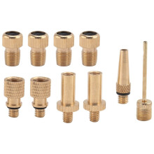 10 Pcs Inflator Pump Nozzle Kit Presta Schrader Valve Tube Bicycle Valve Adaptors for Road & MTB & Fixie Bike Tire Pump