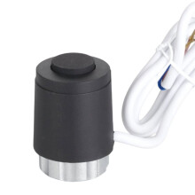 High Performances 230V Thermal Electric Valves Actuator for Enhanced Comfort in Floor Heating Normally Open Black