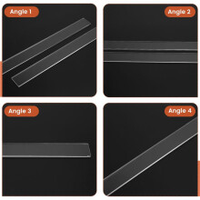 2Pcs Acrylic Biscuit Cake Rolling Tool Balance Ruler Fondant Icing Biscuit Thickness Ruler Biscuit Smoother Baking C