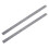 2X Double Side Scale Stainless Steel Straight Ruler Measuring Tool 50cm 1