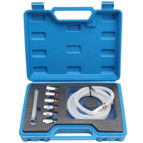 8pc Brake Bleeder Wrench Set with Extractor Socket & Check Valve for Efficient Bleeding