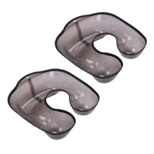 2X Salon Friseur Nacken Schale Dauerwellen Behälter Neck Shaped Schulter Haar Tablett Kleidung Protector