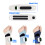 Comfortable Wrist Protectors Breathable Design Electric-Blue 4