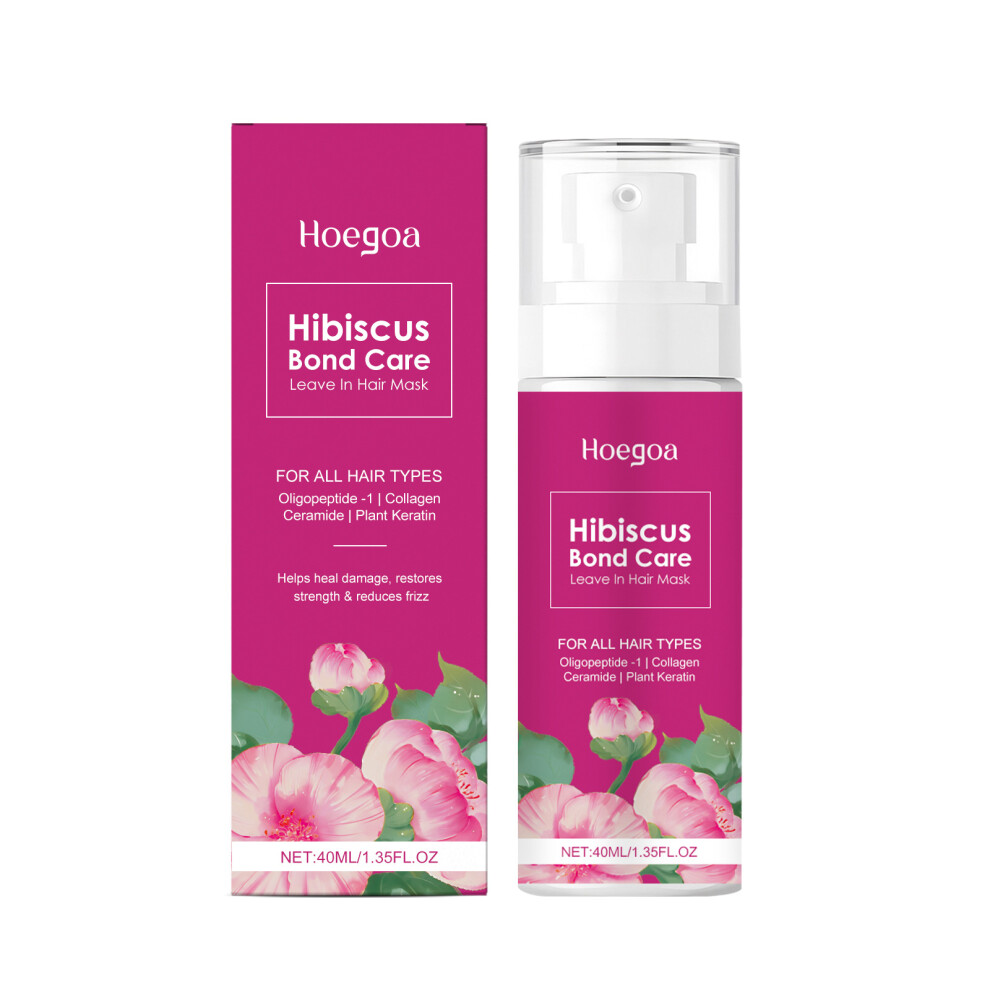 Hoegoa nourishing leave-in hair mask, gentle nourishment, care for hair, smooth and moisturizing, daily massage care