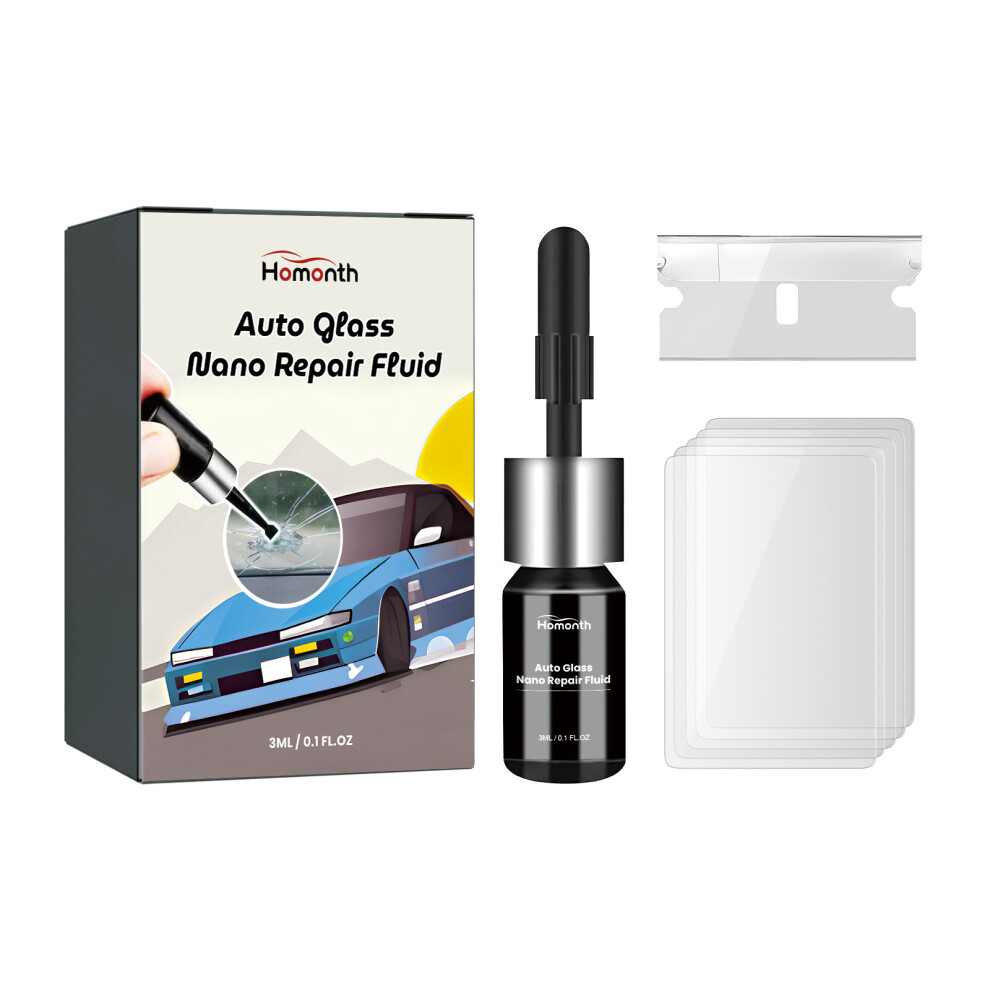 Homonth Auto Glass Nano Repair Fluid Car Windshield Clear Vision Crack Repair Fluid 6921940612846