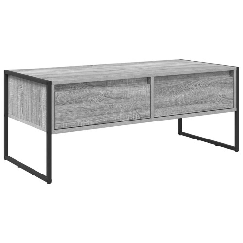 VidaXL vidaXL Coffee Table Grey Sonoma 100 x 46 x 40 cm Engineered Wood 1
