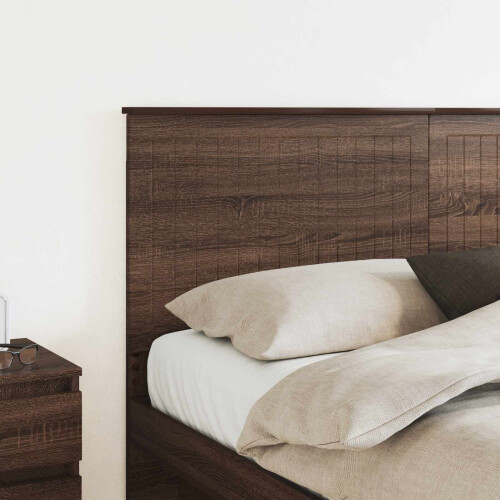 VidaXL vidaXL Headboard with Headboard Brown Oak 160 cm Engineered wood 2