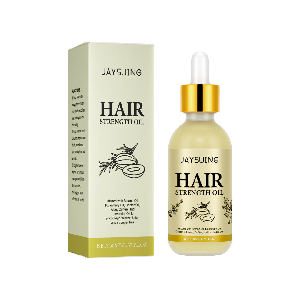 JAYSUING rosemary hair care essential oil nourishes the scalp, strengthens the hair, makes hair smooth and shiny, nutritional care