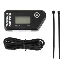 Motorcycle Speed Hour Meter Inductive LCD Digital Accumulative Hour Meter for Motorcycle ATV Mower Truck Boat