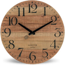 Horloge en Bois pour la Maison, la Campagne, la Ferme, la Cuisine, la Chambre, le Salon , Horloge Silencieuse au Style Rétro