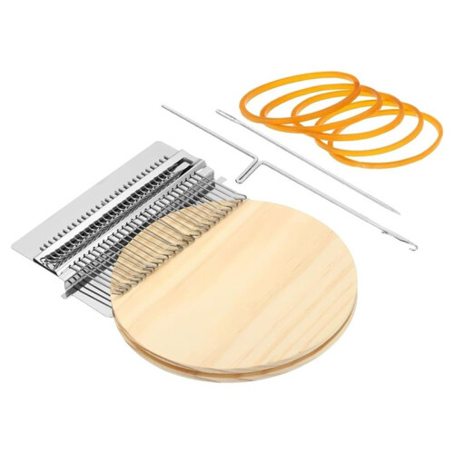 28 Hooks  Weaving Machines Kit, Quickly Small Darning Weave Tool with Accessories for Mending Knitting Clothes 1