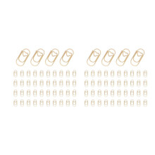 300 Peças de Ouro Bonito Clipes de Papel Clipes em Forma de CoraçãO Clipes de Marcador para Escola Fornecedor de Escritório