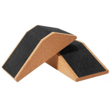 2 Pack Squat Wedge Block Cork Non Slip Wedge and Calf Raise Block Slant Board Gym Accessories
