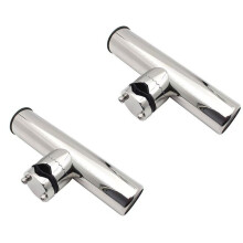 Lot de 2 Supports de Canne à Pêche en Acier Inoxydable (25-32 mm) pour Accessoires de Bateau et Accessoires pour Yachts
