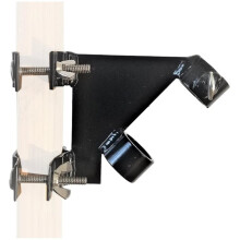 Supporto per Asta Portabandiera A Cuneo da 45, Nero, per Giardino, Portico, Esterno, Balcone, Giardino.
