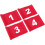 4 Pcs Numbered  Flag for  Practice Putting Green Flags for Yard, Portable  Green Practice 1