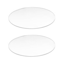 2X Transparent 3mm Thick Mirror Acrylic Round Disc Diameter:70mm