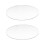 2X Transparent 3mm Thick Mirror Acrylic Round Disc Diameter:70mm 1