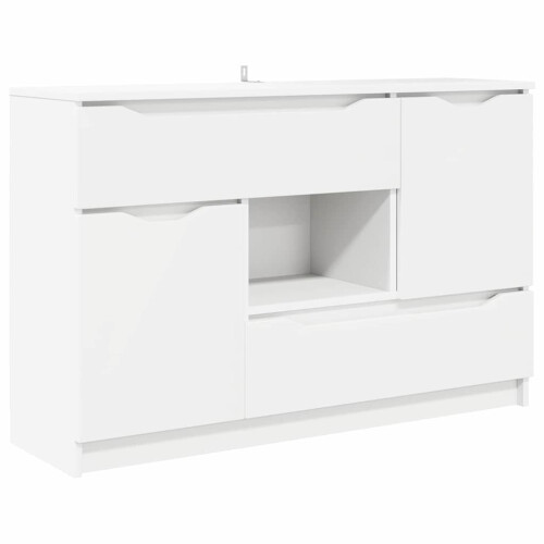 VidaXL vidaXL Sideboard with Drawer White 100 x 30 x 65.6 Engineered Wood 1