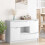 VidaXL vidaXL Sideboard with Drawer White 100 x 30 x 65.6 Engineered Wood 4