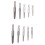 Screw Extractor Set,10 Pcs Screw Extractor,1/4inch Hex Shank Broken Screw Extractor,Screw Remover & Extractor Bit Set 1
