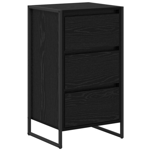 VidaXL vidaXL Sideboard Black Oak 42 x 36 x 75.5 cm Engineered Wood 1