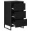 VidaXL vidaXL Sideboard Black Oak 42 x 36 x 75.5 cm Engineered Wood 5