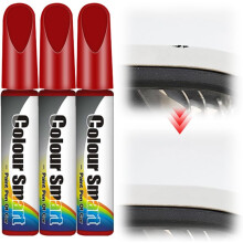 (Red, 0.33 Fl Oz (Pack of 3)) Car Scratch Repair, 2026 New Car Paint Pen Scratch Remover for Vehicles, for Deep Scratches