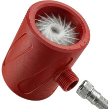 (Red-Small, -) Varita ducha anillo 360 hermanito lavadora potencia definitiva entrepierna hombres mascotas vórtice interior higiene negro pequeño
