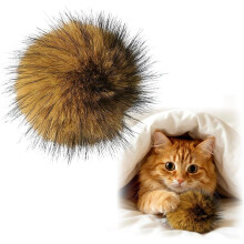 (1PC, -) Katzenspielzeug Indoor, Katzenspielzeug Kunstkaninchenfell Ball, fliegender Vogel Katze