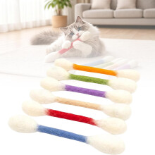 (Mixed-6Pcs, -) Riesen Qtip Katze, Wattestäbchen mit Katzenminze, 16cm 6/12er Pack Zahn Kauen Seile
