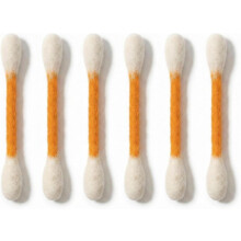 (Orange, -) Jätte Qtip kattleksak, gigantiska kattmynta tandstickor för inomhus tristess, stor interaktiv filt kattspark leksak present - 6 st