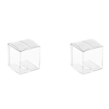 100Pcs Clear Plastic Boxes for Gifts Pvc Packing Box Gift Packaging Transparent Candy Box Wedding Gift Boxes Favors