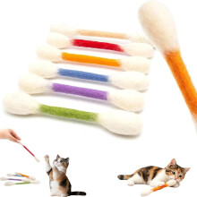 (Miscellaneous, -) Katt bomullspinne leksaker med kattmynta, jätte filtsparkleksak för inomhus katt interaktionsleksaker, 6-pack