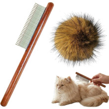 (With Comb/1pcs, -) Jucărie pisică blană iepure minge, 2026 moale blană catnip bile, pufoasă interior lavabilă 3 buc