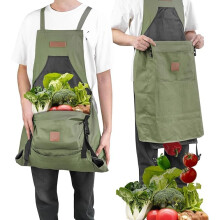 (Green, -) Sistema recolección GardenRoot 1 segundo cosecha impermeable lona delantal recogida bolsillo liberación rápida