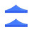 2 Pcs 2X2M Canopy Top Cover Replacement Four-Corner Tent Cloth Foldable Rainproof Patio Pavilion Replacement 1