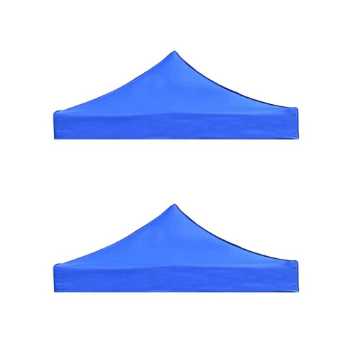 2 Pcs 2X2M Canopy Top Cover Replacement Four-Corner Tent Cloth Foldable Rainproof Patio Pavilion Replacement
