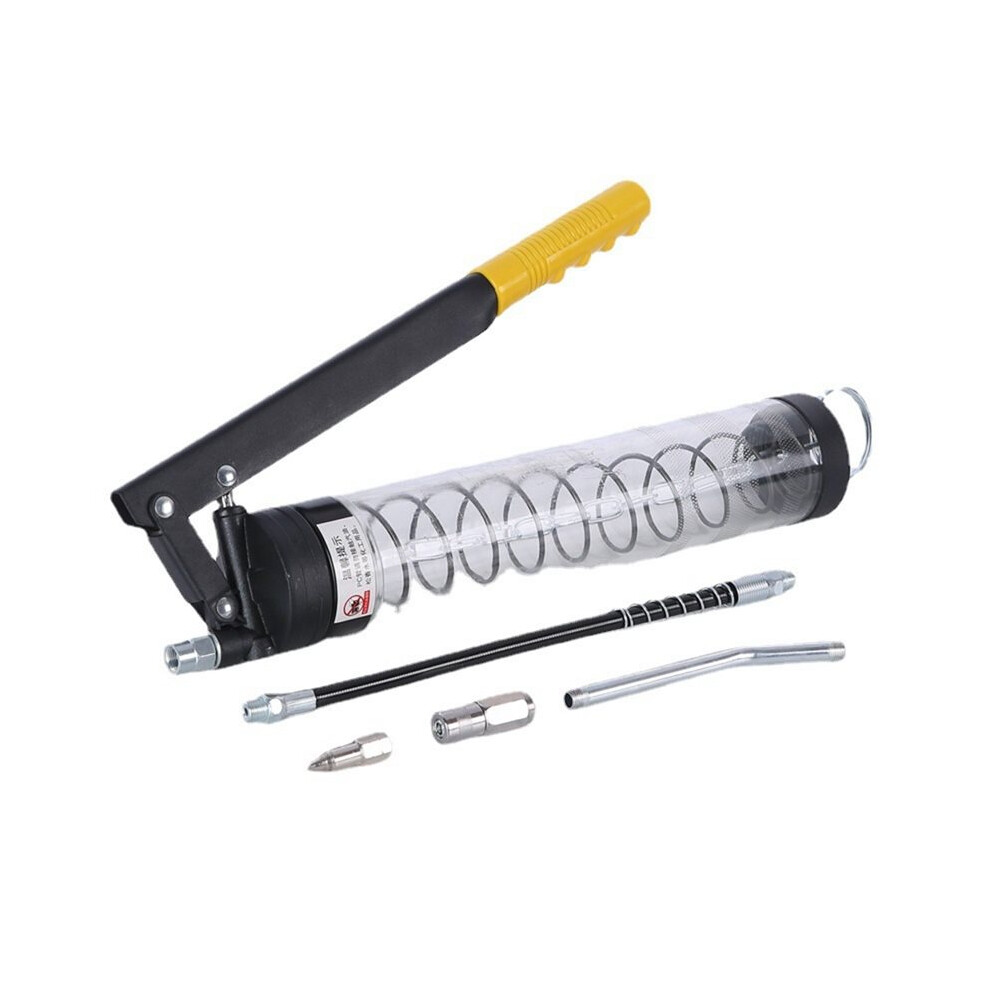High Pressure Grease Gun 10000Psi, Manual Pump With Transparent Tube For Vehicles Tractor 6033833575067