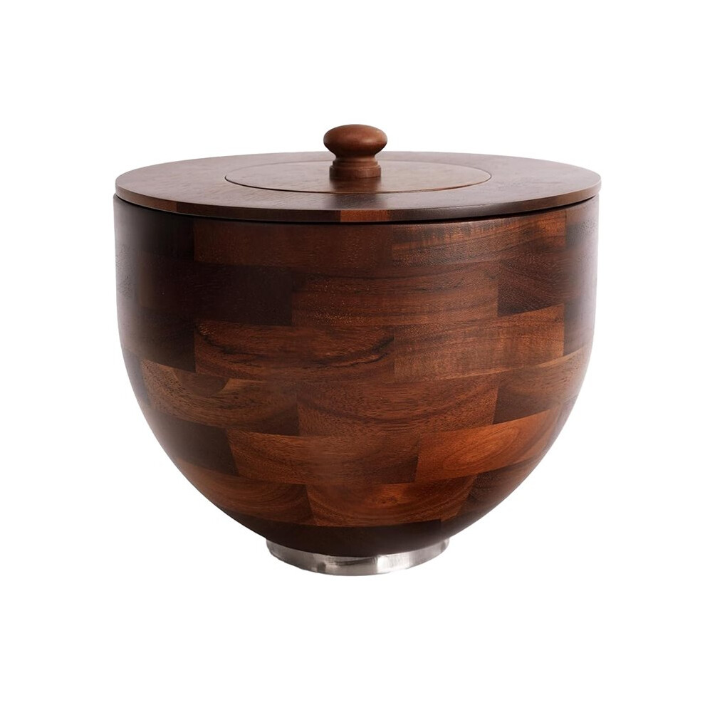 Wood Mixing Bowl for Kitchen Aid 4.5-5 Qt Tilt- Stand Mixers with Lid Cover - Acacia Wooden Bowls, 5 Quart Bowls