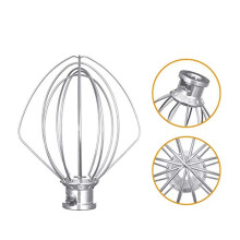 6 Pack Stainless Steel Wire Whip Mixer Attachment for K45WW Flour Cake Balloon Whisk Egg Cream Stirrer